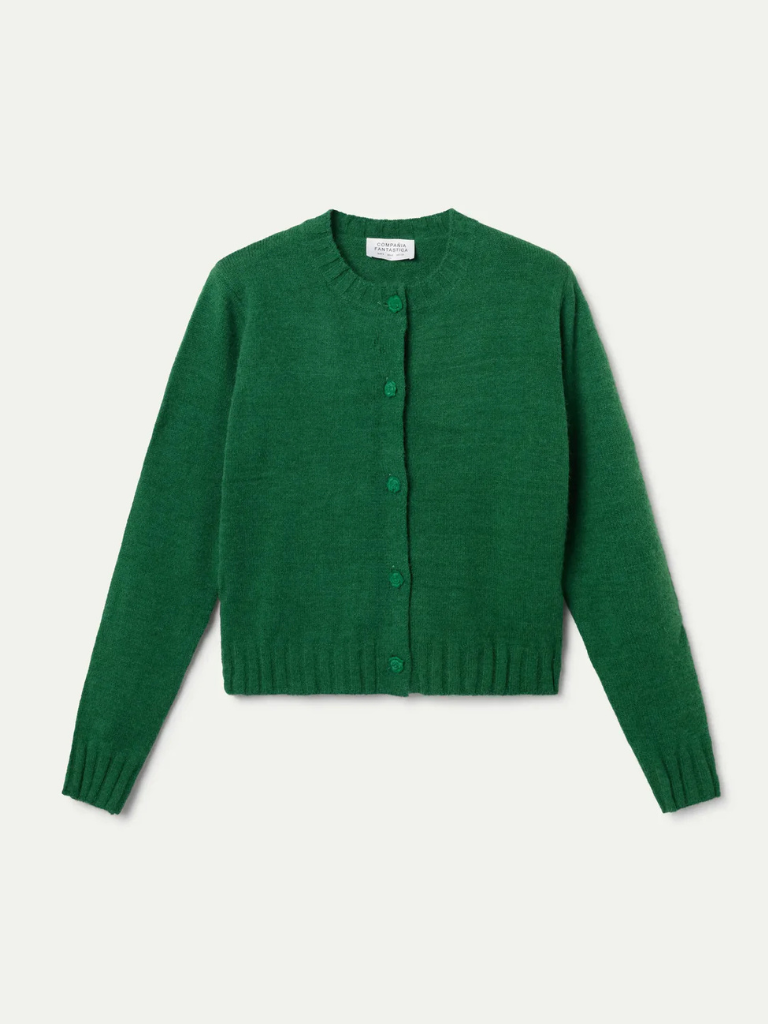 Flora Green Cardi