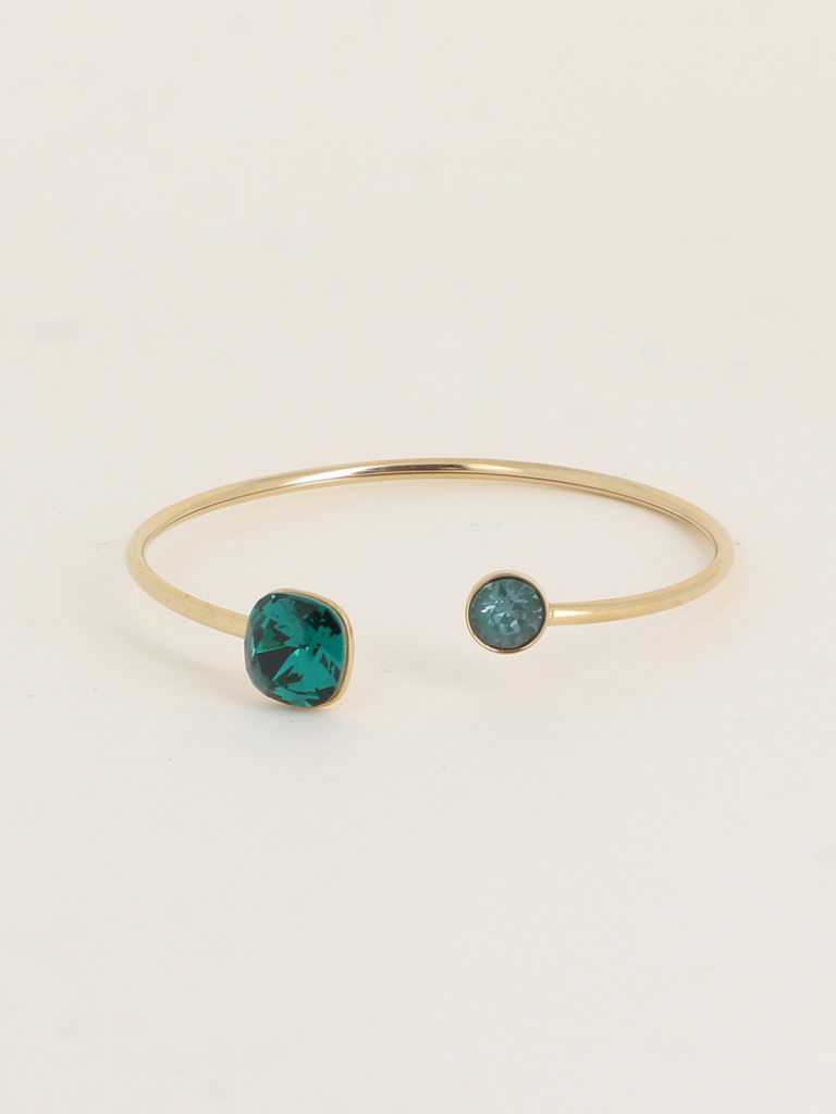 Emerald Duo Gem Bracelet