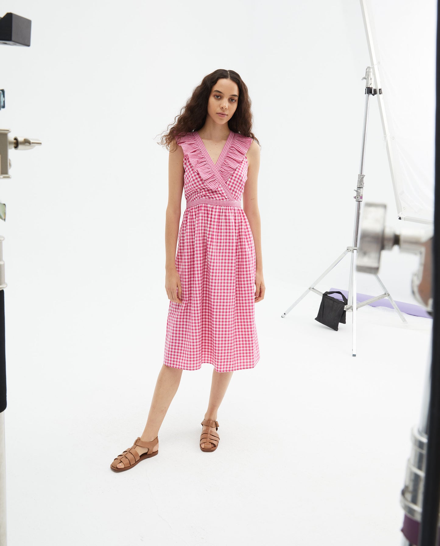 Pink Gingham Dress