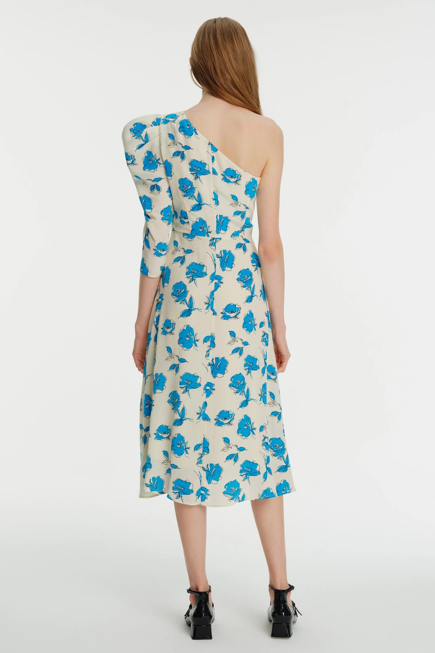 ELSIE ONE SHOULDER MIDI DRESS