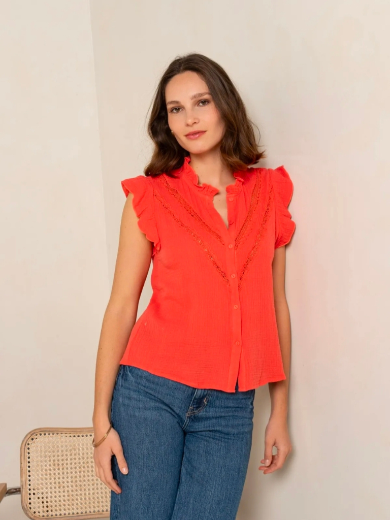 Stella Coral Blouse