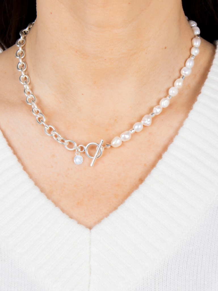 Brittany Necklace - Silver