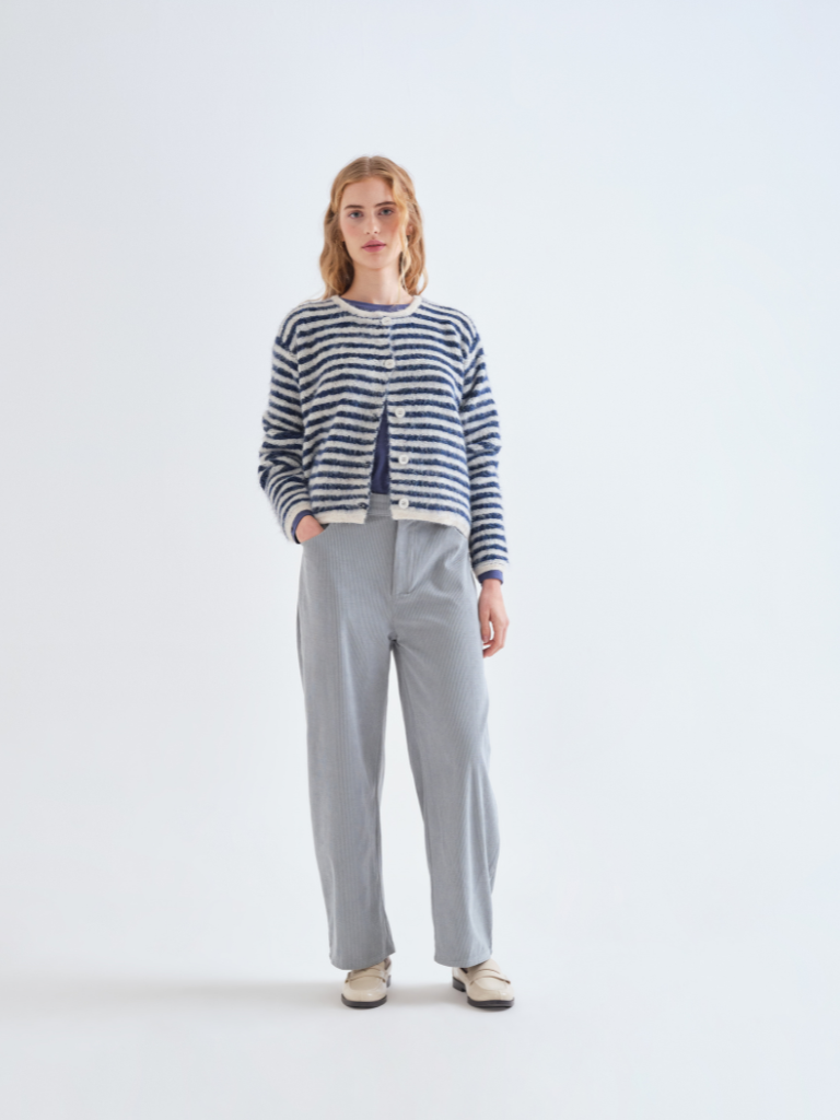 Ciara Blue Stripe Cardigan