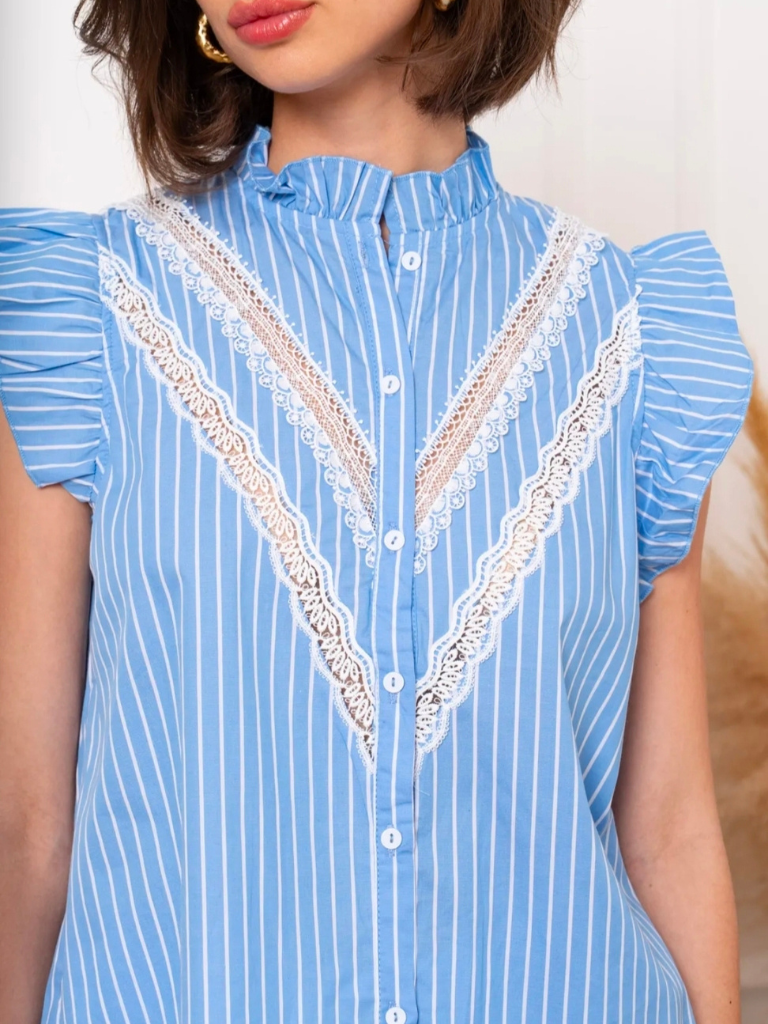 Darcy Blue Stripe  Shirt