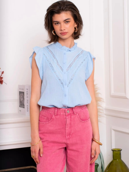 Stella Blue Blouse