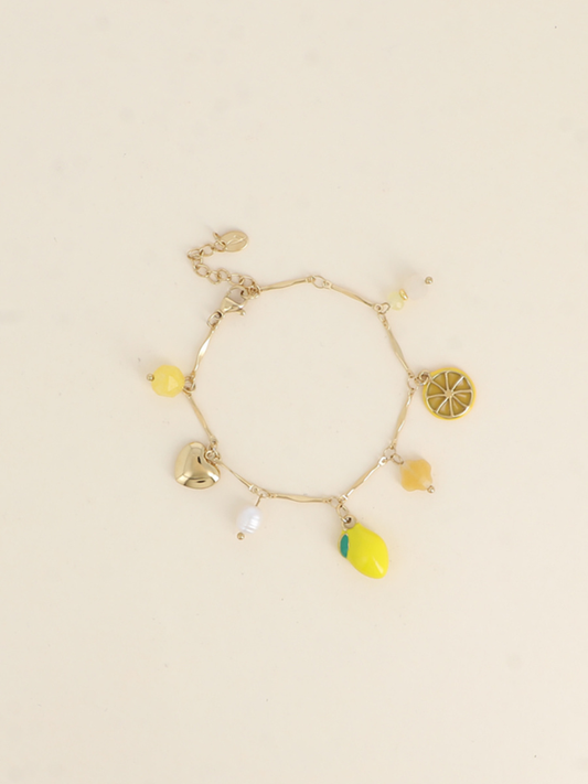 Lemon Charm Bracelet