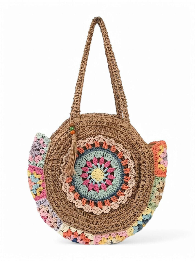 Bobbi Round Crochet Detail Bag