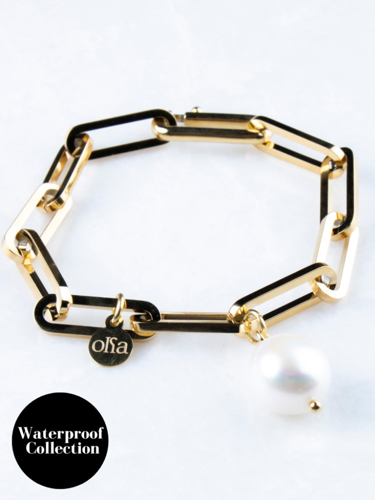 Belinda Chunky Paperlink Bracelet - Gold