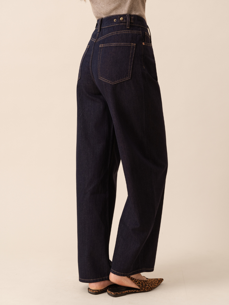 Brune Barrel Jean