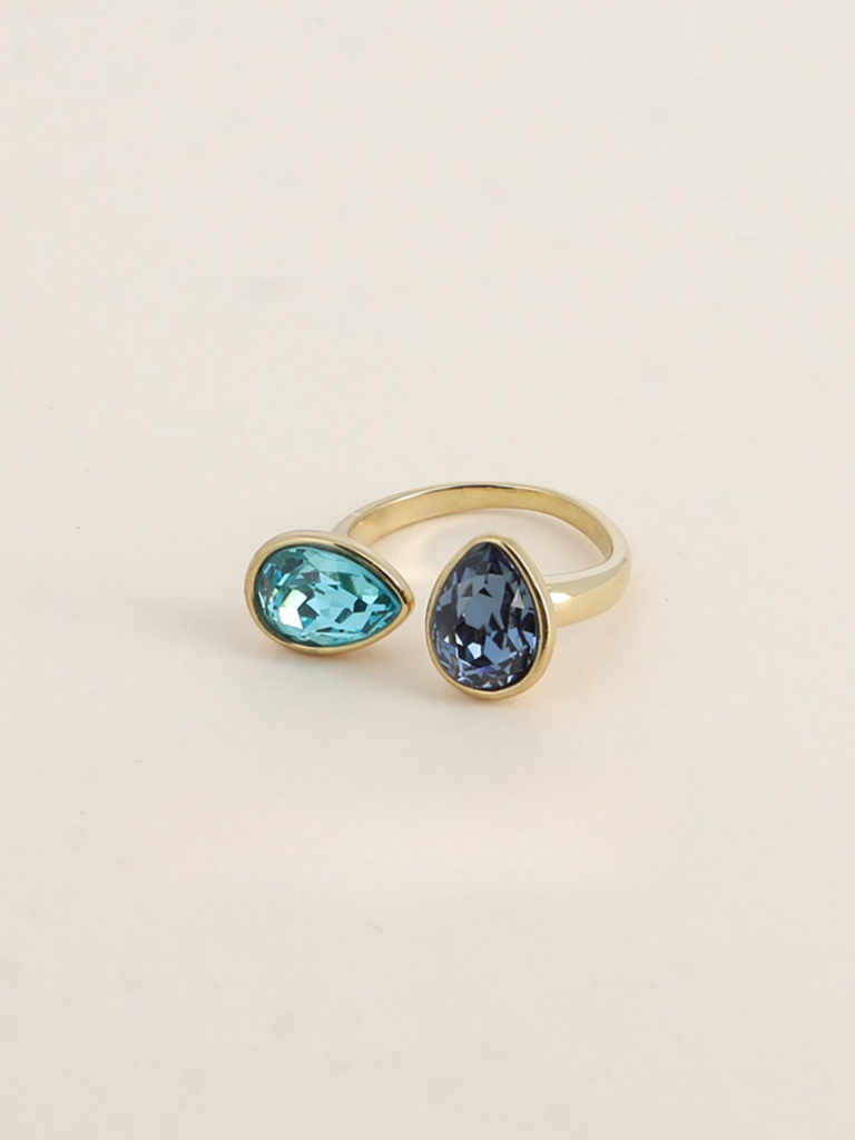 Sapphire Teardrop Ring