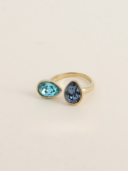 Sapphire Teardrop Ring