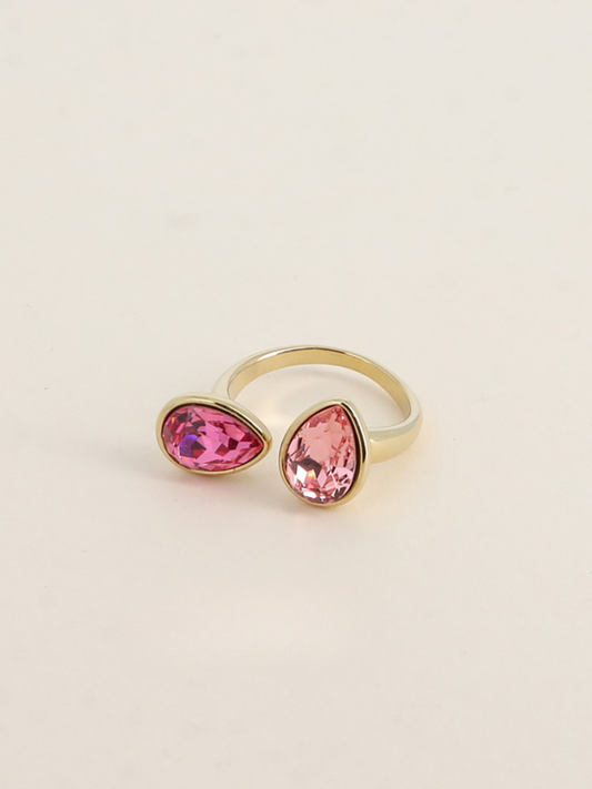 Pink Teardrop Ring