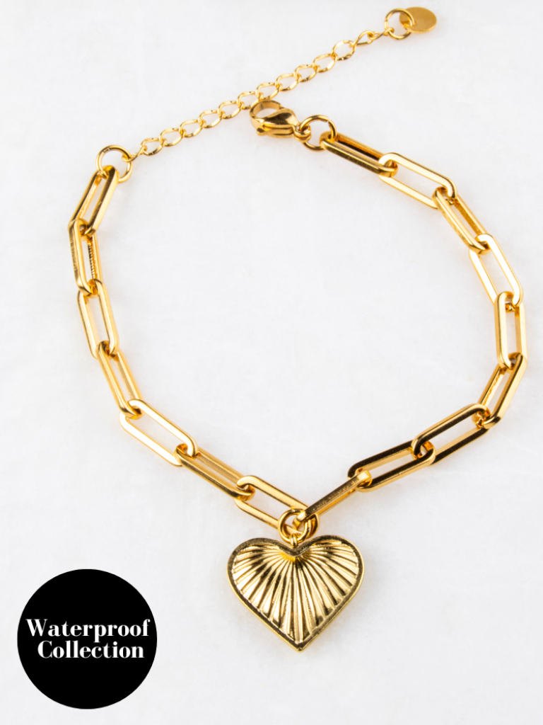 Crystal Ridge Heart Charm