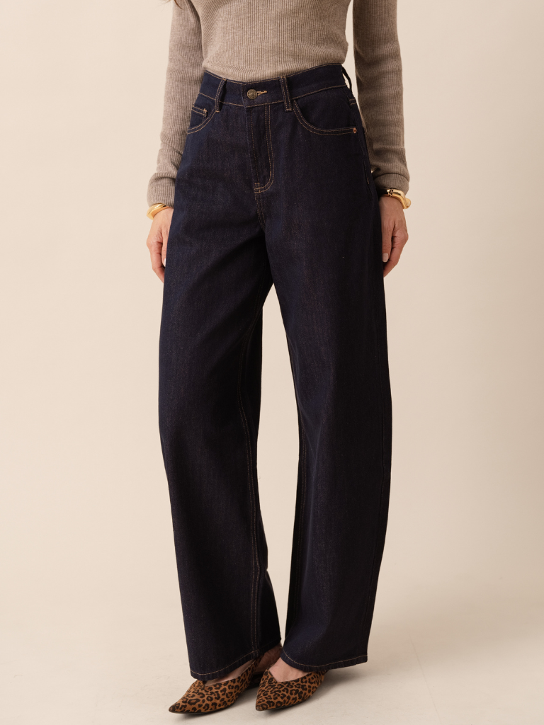 Brune Barrel Jean