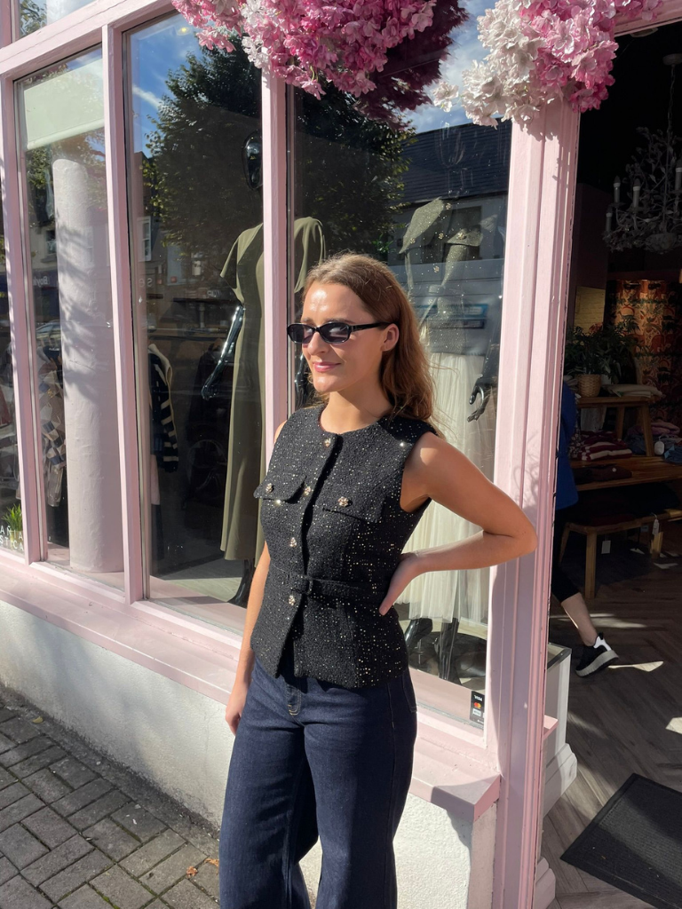 Jackie Waistcoat Black
