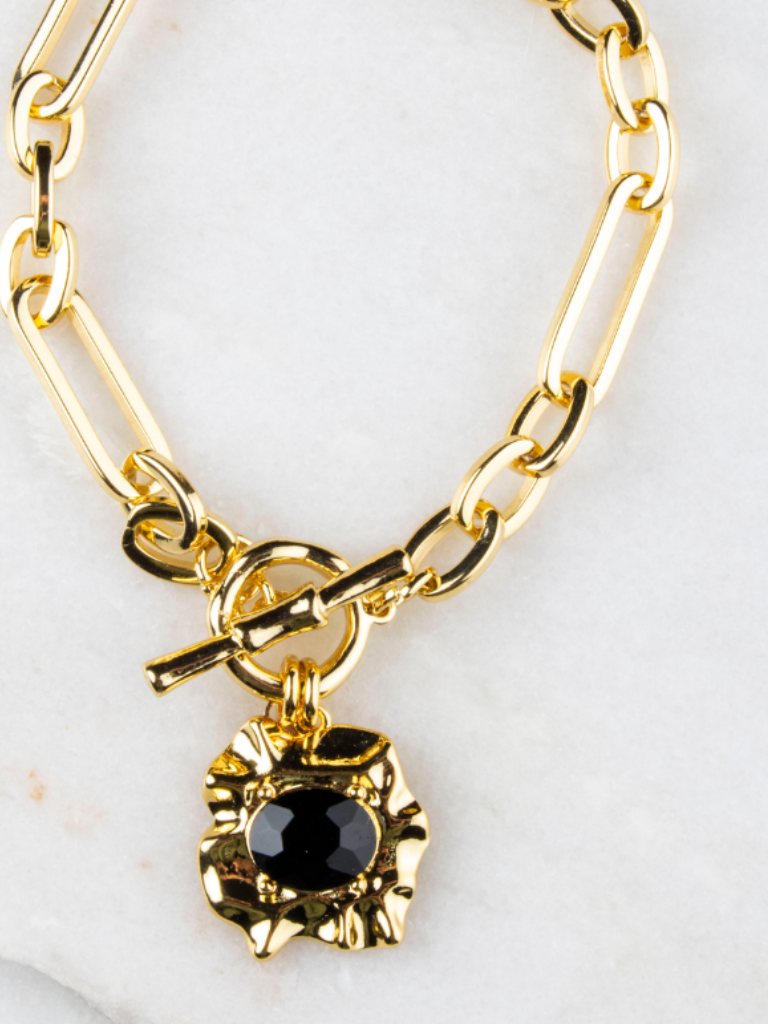 Claudia Chunky Paperlink  Charm Bracelet