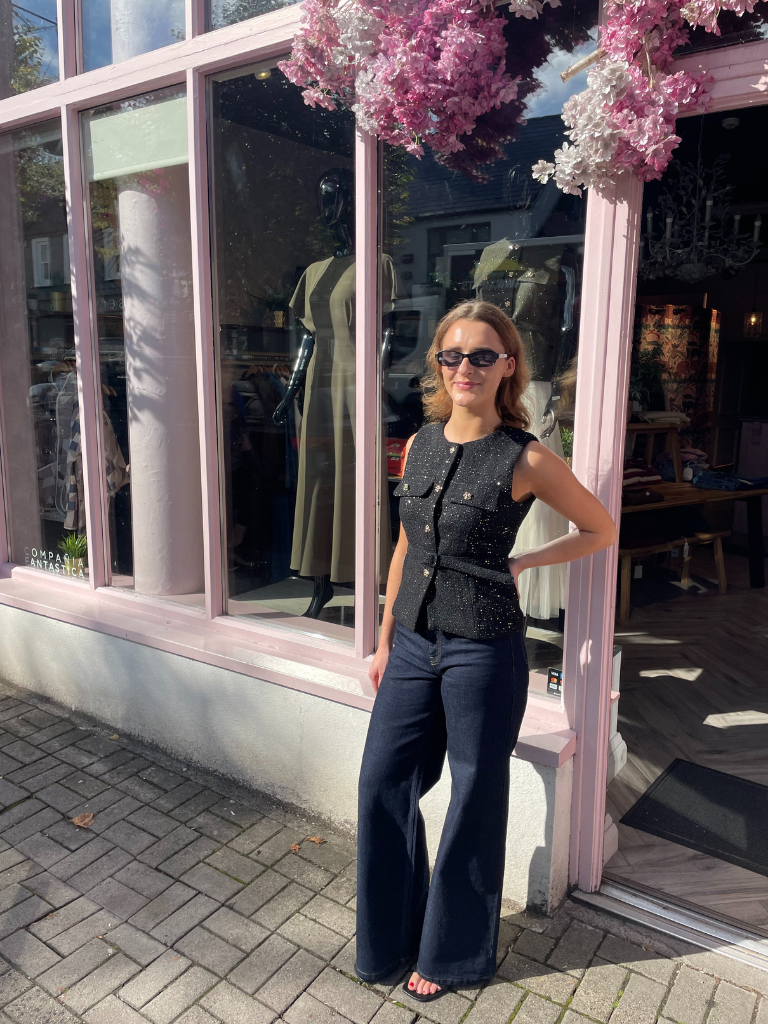 Jackie Waistcoat Black