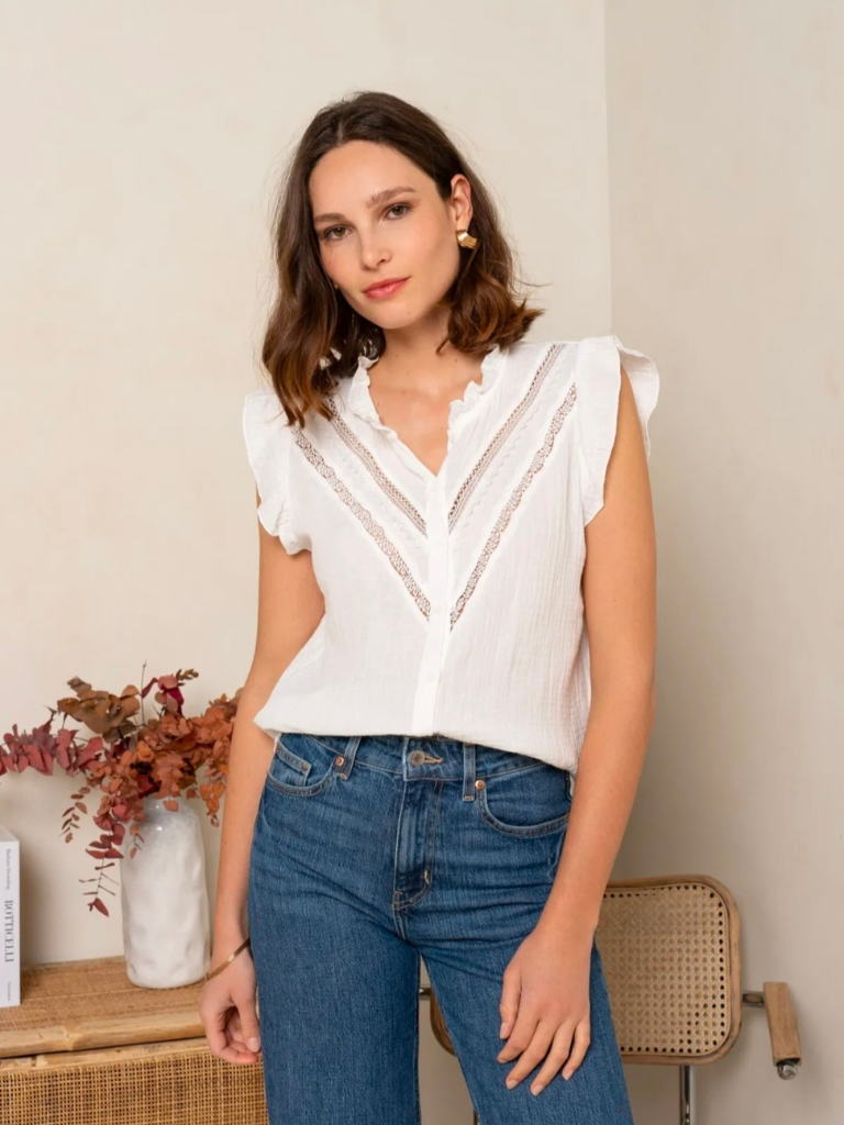 Stella White Blouse