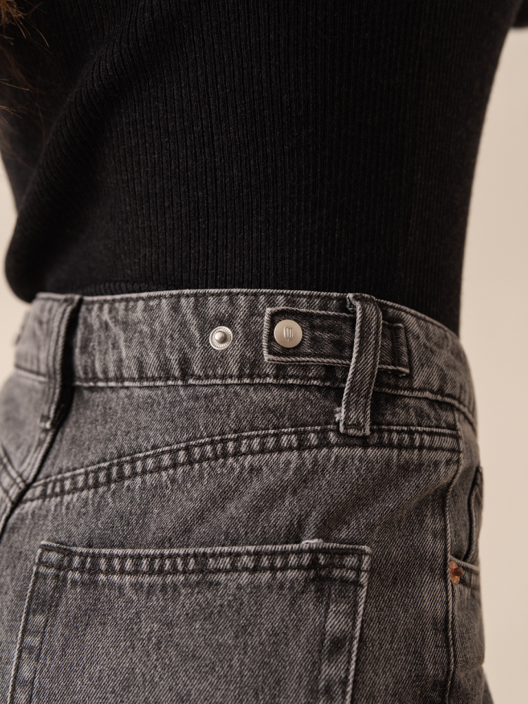 Archie Grey Denim Straight Leg