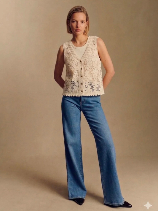 Venice Crochet Vest