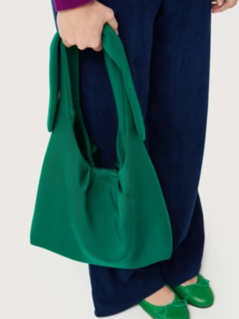 Green Neoprene Shoulder Bag