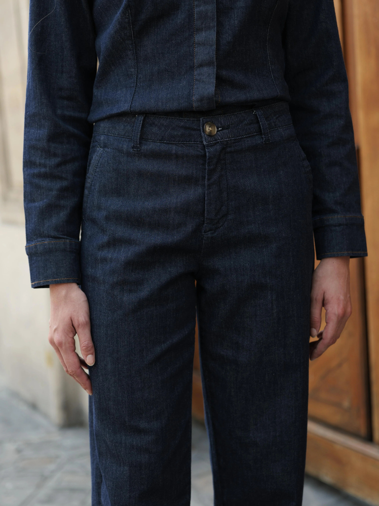 Catherine Raw Denim Jean