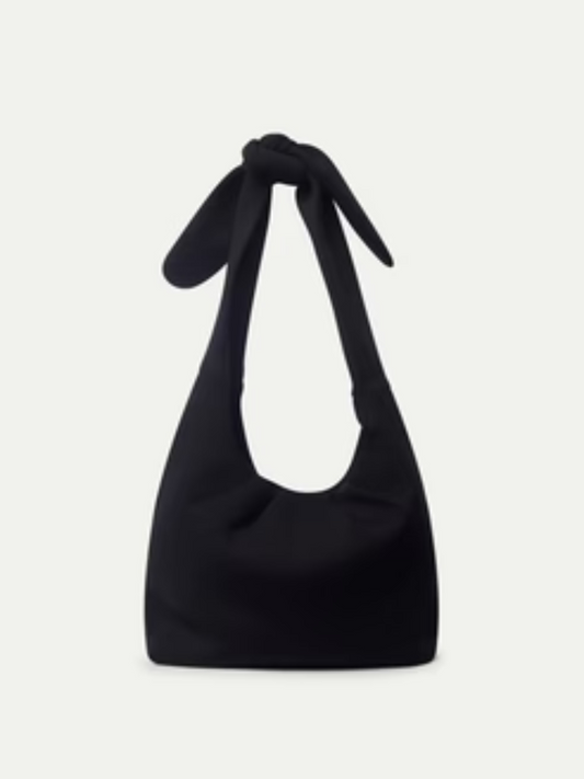 Black Neoprene Shoulder Bag