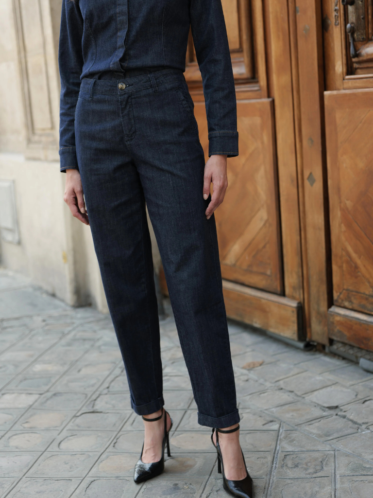 Catherine Raw Denim Jean