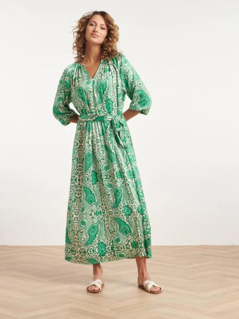 Florence Dress Satin Green