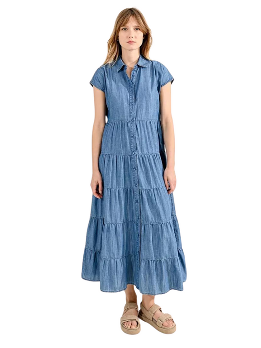 Amy Blue Denim Shirt Dress