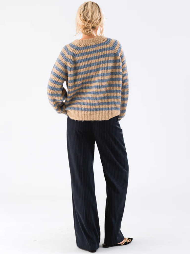 NovaLL Cardigan Blue Stripe