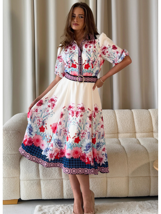 Holland Floral Shirt Dress