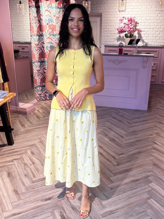 Skyla Lemon Skirt