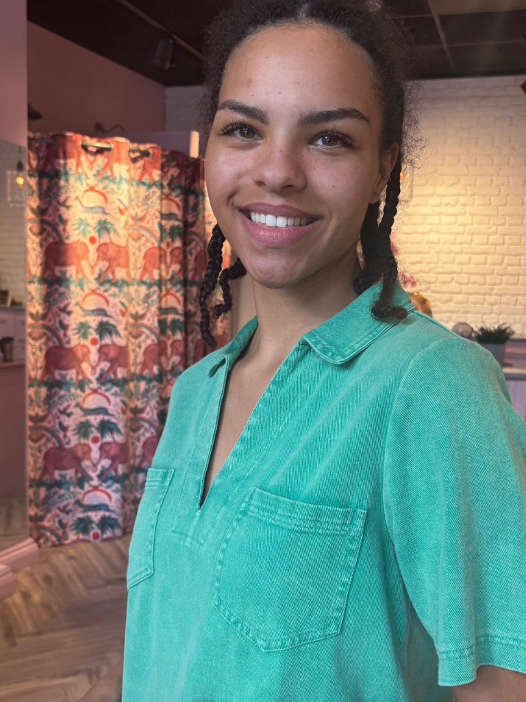 Jade Denim Dress