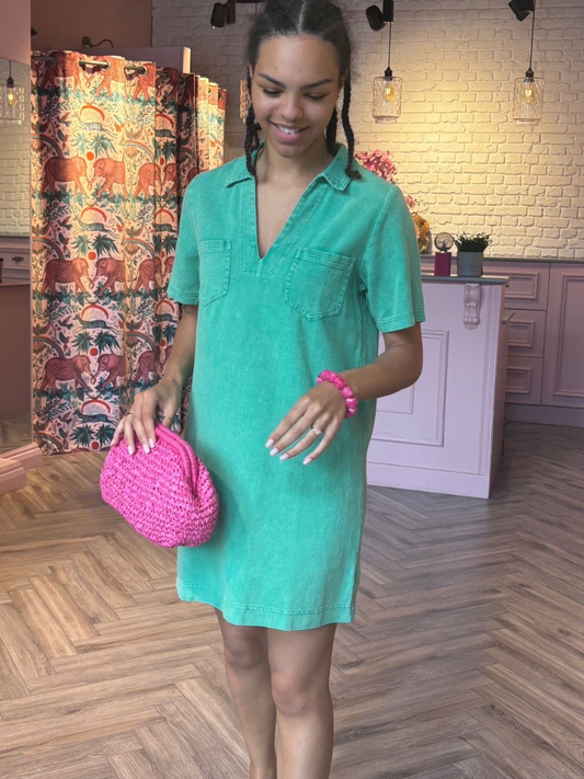 Jade Denim Dress