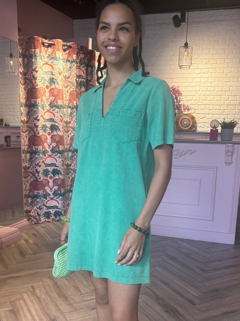 Jade Denim Dress