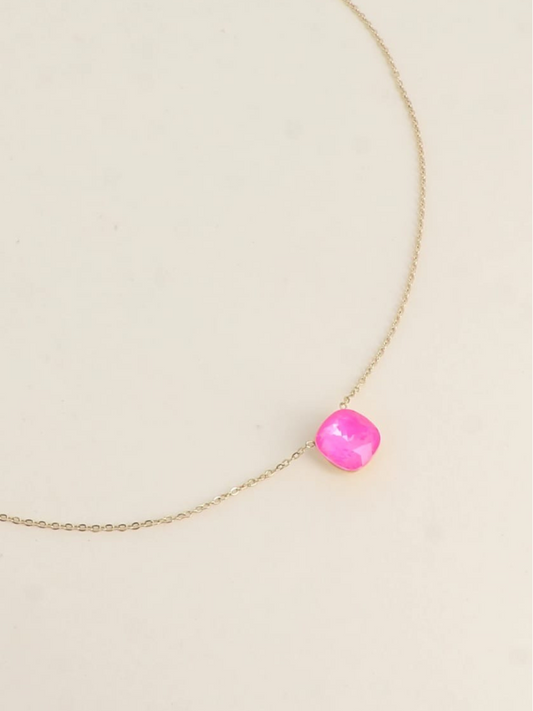 Pink Gem Necklace