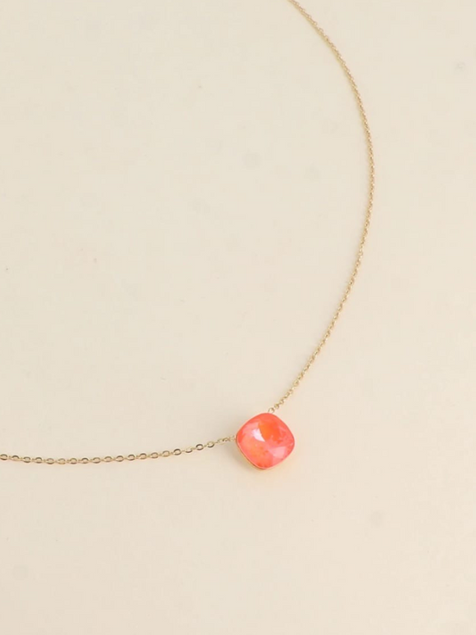 Orange Gem Necklace