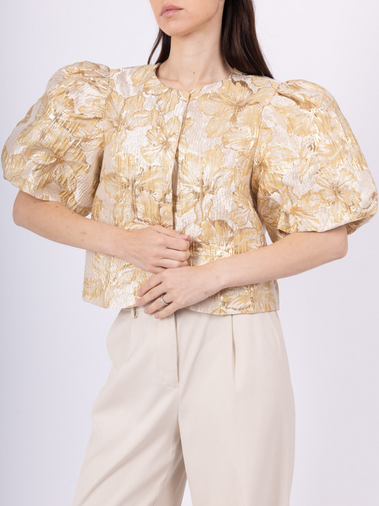 Fia Gold Crop Blazer
