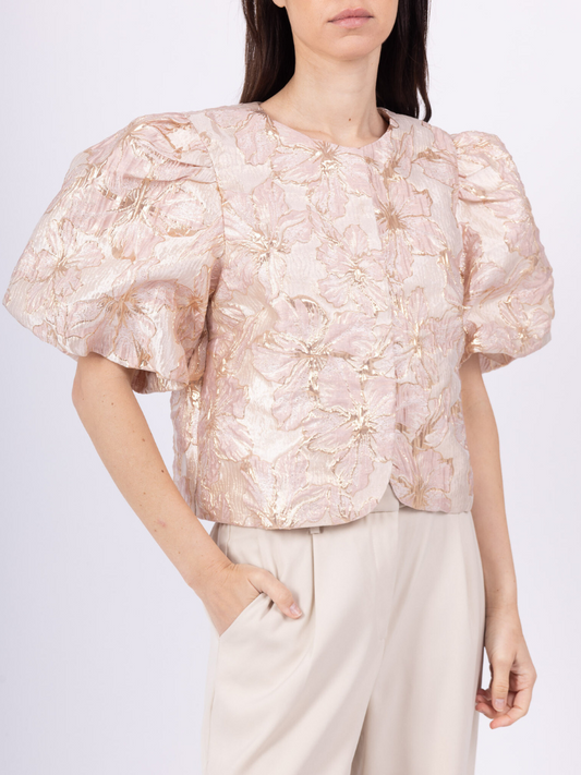 Fia Blush Crop Blazer
