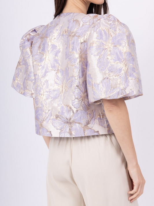 Fia Blue Crop Blazer
