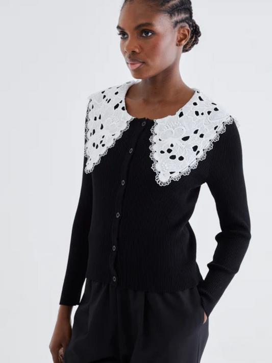Senna Knit Cardigan - Black
