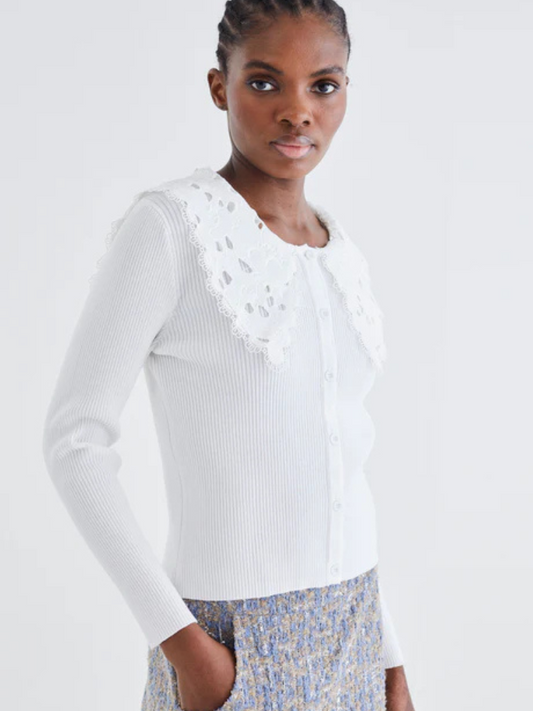 Senna Cardigan - White