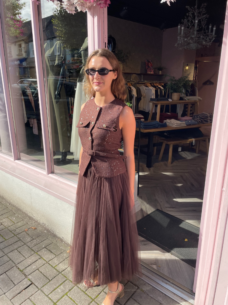 Mocha Tulle skirt