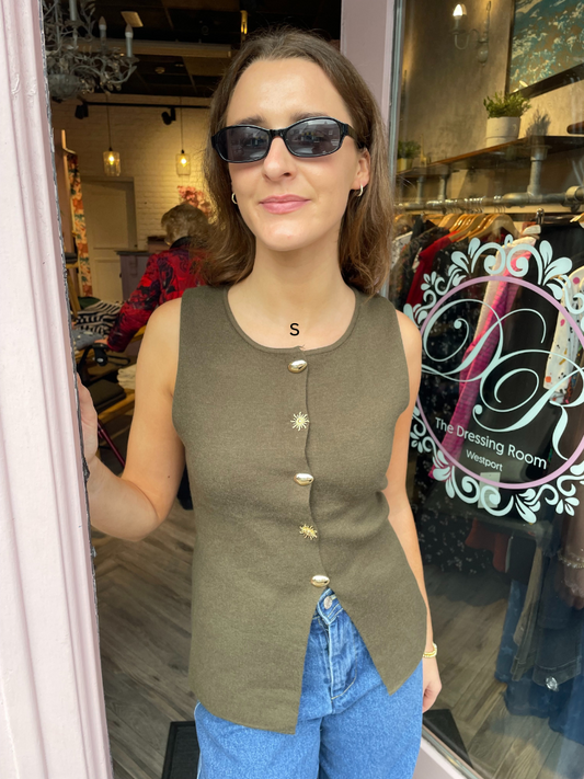 Esme Waistcoat - Khaki