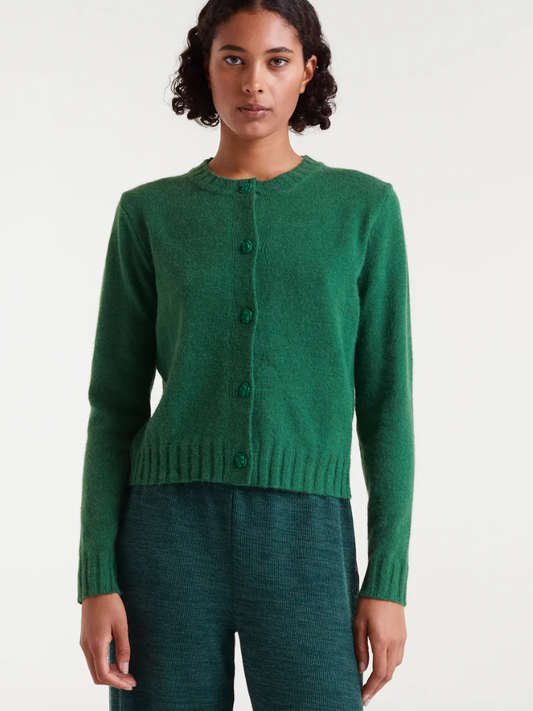Flora Green Cardi