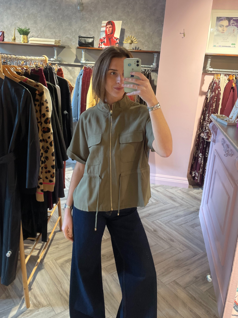 Gracie Utility Shirt  - Khaki