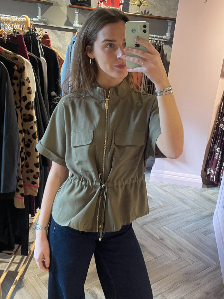 Gracie Utility Shirt  - Khaki