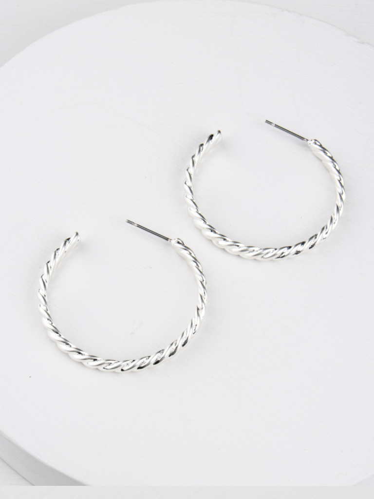 Delaney Hoops - Sliver