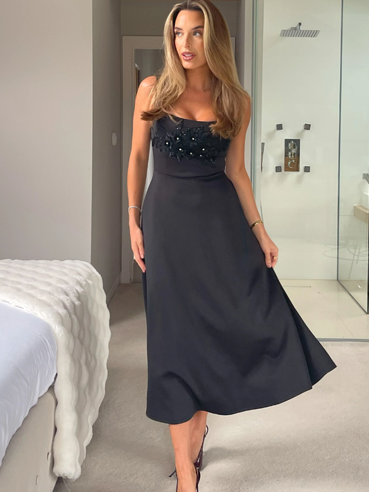 Syrena Floral Embroidery Dress